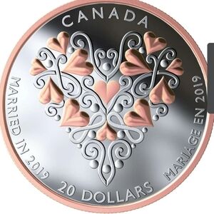 2019 RCM $20 Best Wishes on Your Wedding Day - Pure Silver Coin